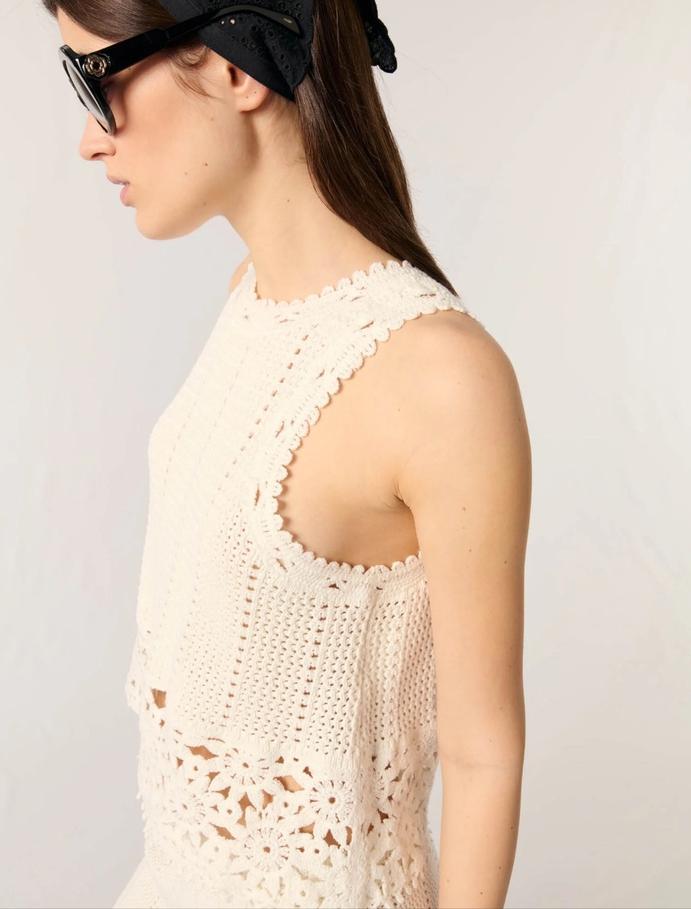 Crochet vest top